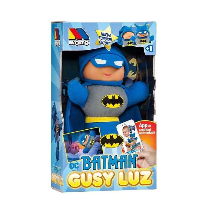 Muñeco gusy luz batman se ilumina 28 cm