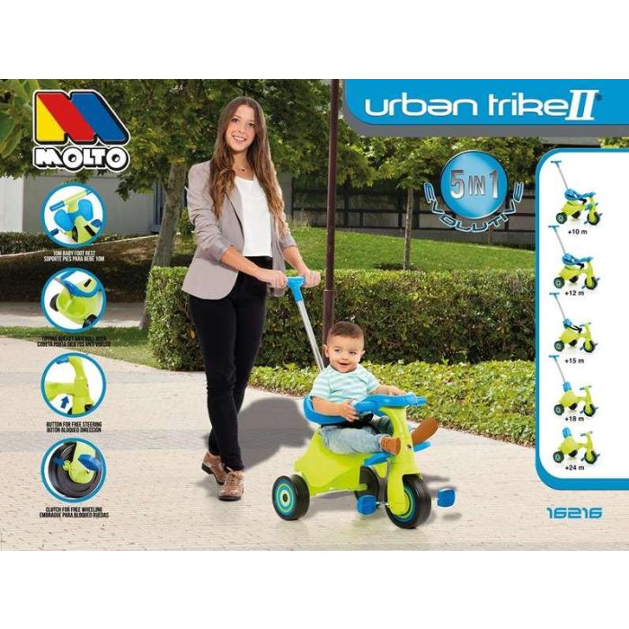 Triciclo urban trike city verde 5 en 1 (89 cm) 7