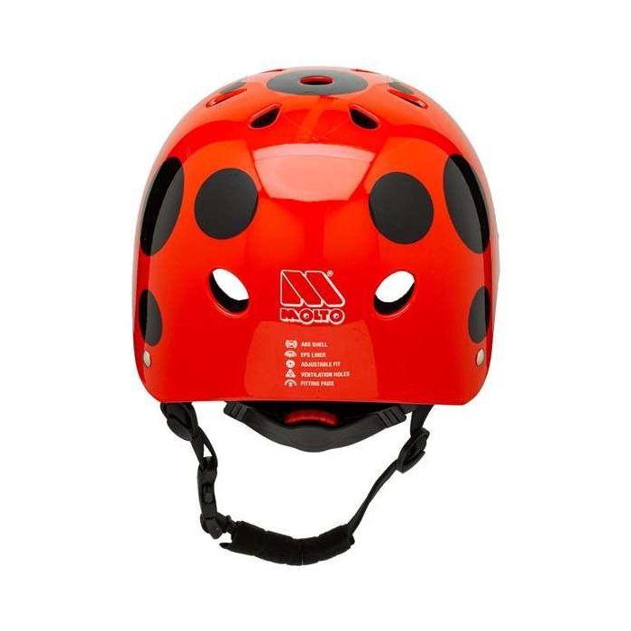 Casco de Ciclismo para Niños Moltó Rojo Mariquita 26 x 21 x 16,5 cm 1