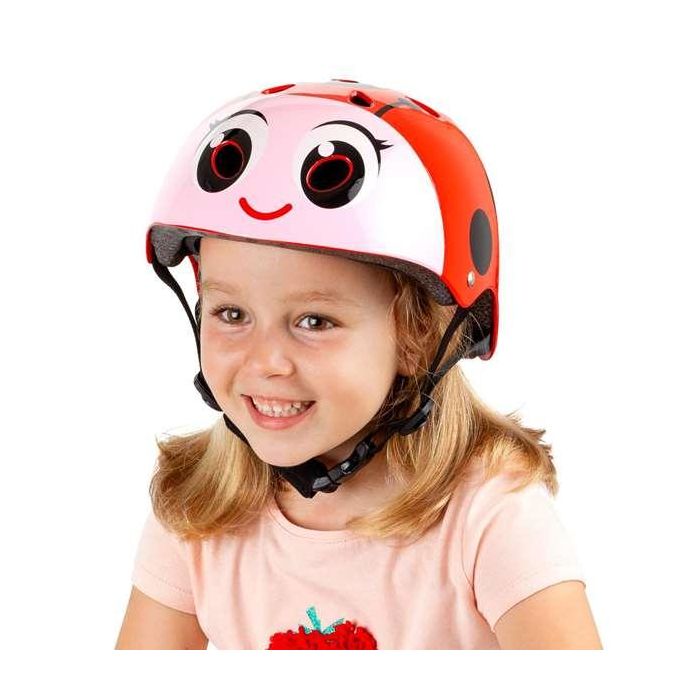 Casco de Ciclismo para Niños Moltó Rojo Mariquita 26 x 21 x 16,5 cm 2