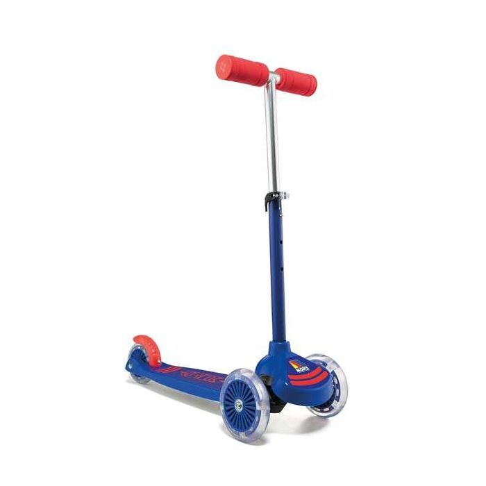 Patinete maxi scooter azul 3 ruedas con luces 56 cm