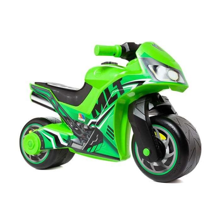 Correpasitos moto premium verde.40,5x27,2x28,5 cm