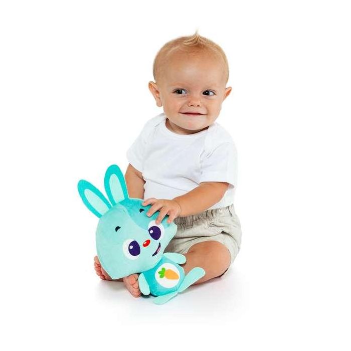 Peluche con Sonido Moltó Gusy luz Baby Bunny Turquesa 7,5 cm 4