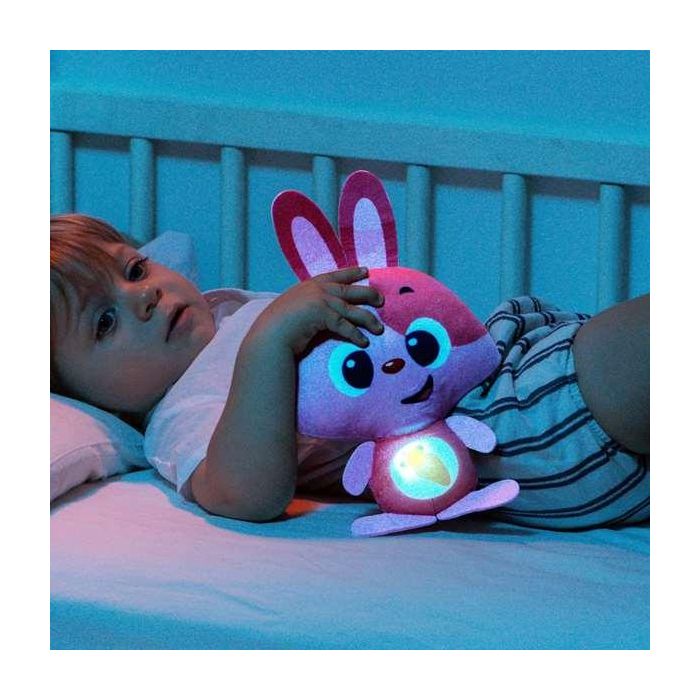 Peluche con Sonido Moltó Gusy luz Baby Bunny Rosa 7,5 cm 1