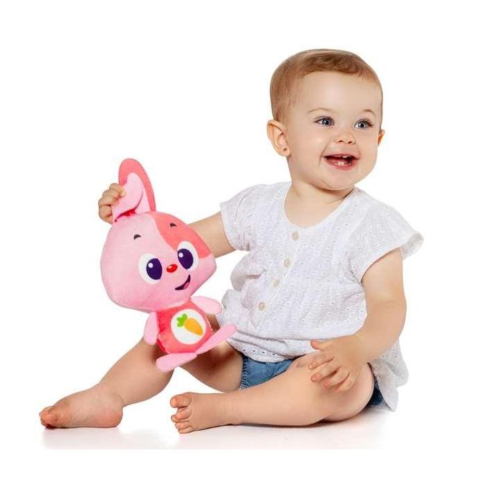 Peluche con Sonido Moltó Gusy luz Baby Bunny Rosa 7,5 cm 4