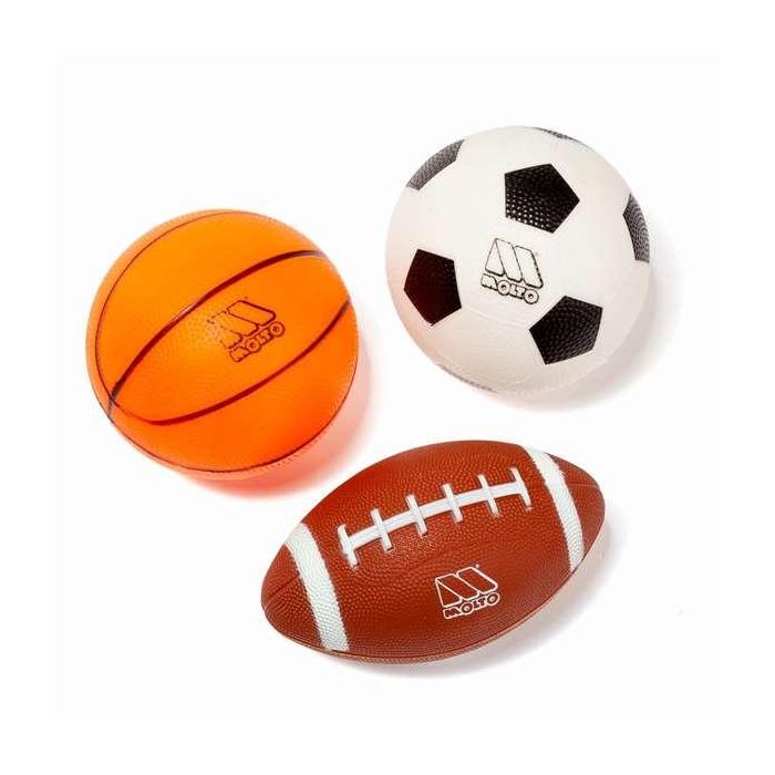 Pelota de deporte set con 3 pelotas. (futbol,baloncesto y rugby)