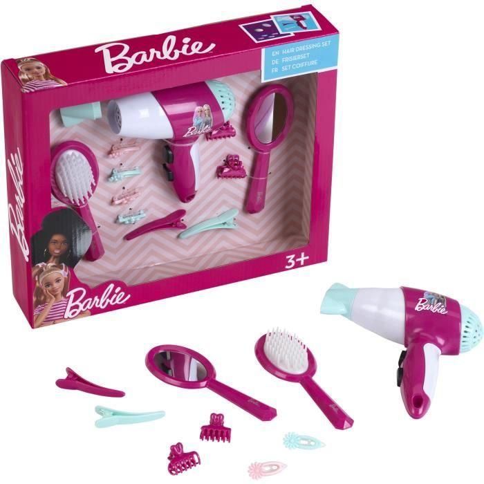 BARBIE - Set de peluquería con secador de pelo 7 piezas 0 BARBIE - Set de peluquería con secador de pelo 7 piezas 0