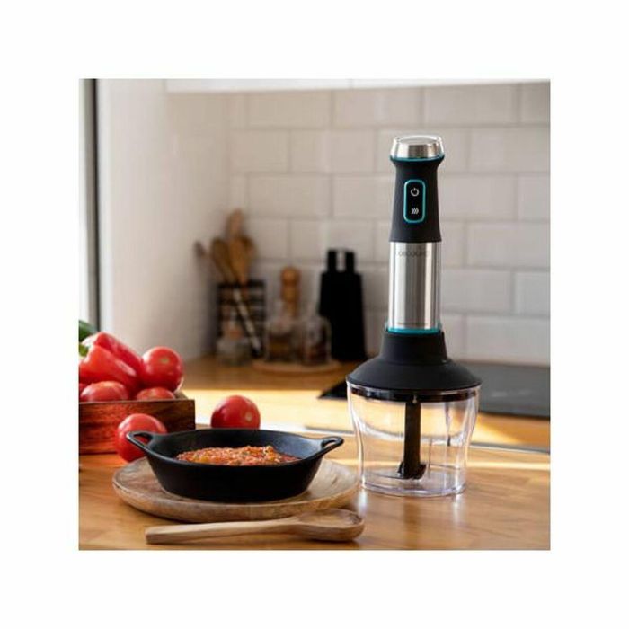 Cecotec Batidora de Inmersión Power TitanBlack 1200 XL PerfectCream&Crush, 1200W, Cuchilla de Titanio, Negro/Verde/Acero Inox. 6