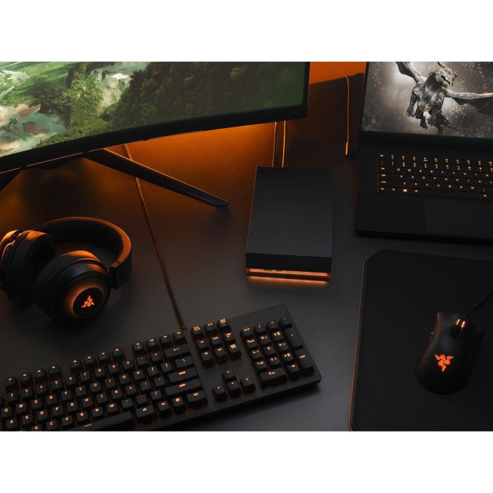 SEAGATE FireCuda Gaming Hub 8TB USB 3.2 Gen 1 (USB-C/USB-A) Disco Duro Externo Negro para PC/Mac 10