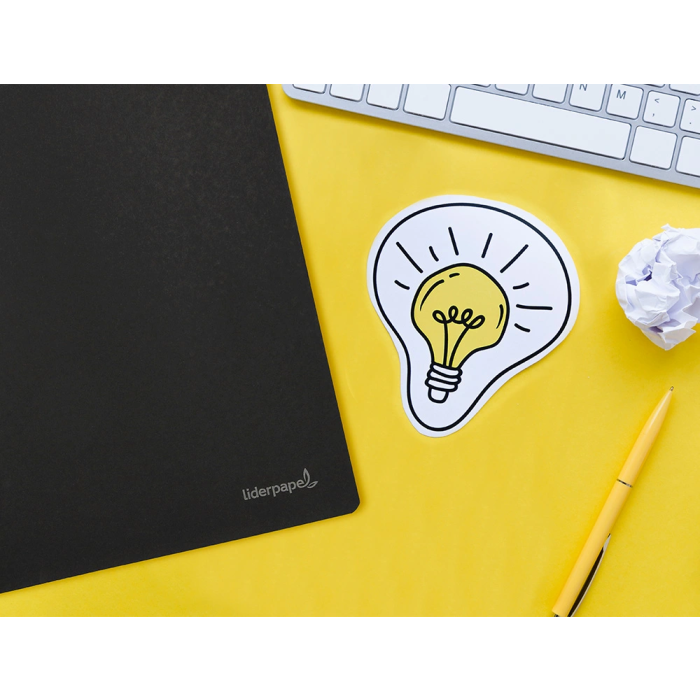 Liderpapel Libreta A4 Tapa Blanda 80 Hojas 60gr Liso con Doble Margen Negra 7