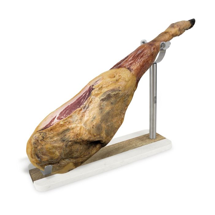 Soporte Jamonero de Mármol y Acacia Quttin (3 Unidades) 6 Soporte Jamonero de Mármol y Acacia Quttin (3 Unidades) 6