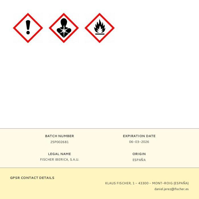 Fischer Espuma fire stop manual - Espuma de poliuretano monocomponente 750 ml, inflamabilidad B1, resistencia al fuego EI240 1 Fischer Espuma fire stop manual - Espuma de poliuretano monocomponente 750 ml, inflamabilidad B1, resistencia al fuego EI240 1