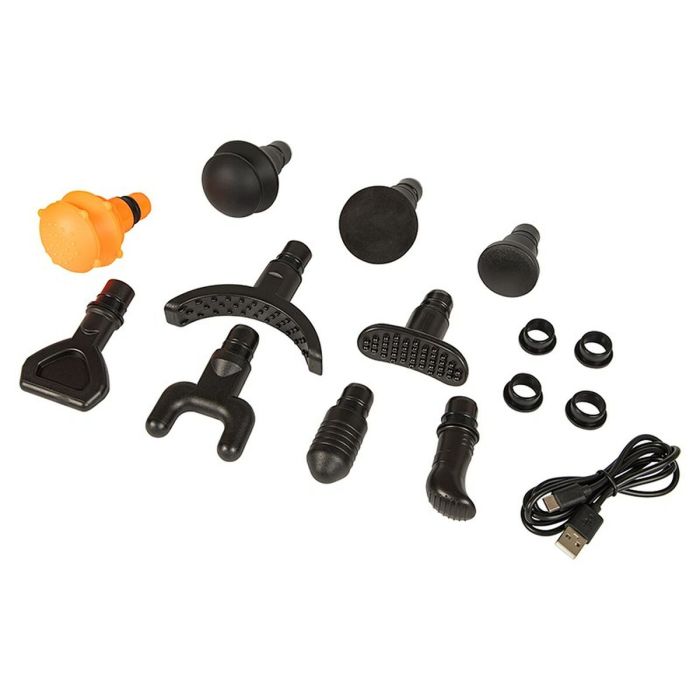 Masajeador de Mano Eléctrico Blow Wave 4000 Negro Gris 2200 mAh 3 Masajeador de Mano Eléctrico Blow Wave 4000 Negro Gris 2200 mAh 3