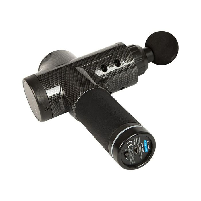 Masajeador de Mano Eléctrico Blow Wave 4000 Negro Gris 2200 mAh 1 Masajeador de Mano Eléctrico Blow Wave 4000 Negro Gris 2200 mAh 1