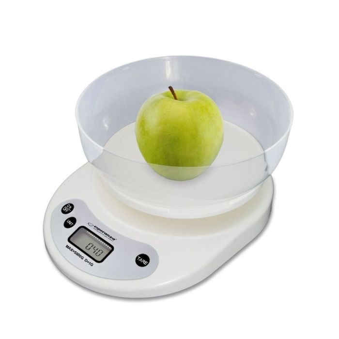 Báscula de Cocina Esperanza EKS007 Blanco 5 kg Báscula de Cocina Esperanza EKS007 Blanco 5 kg