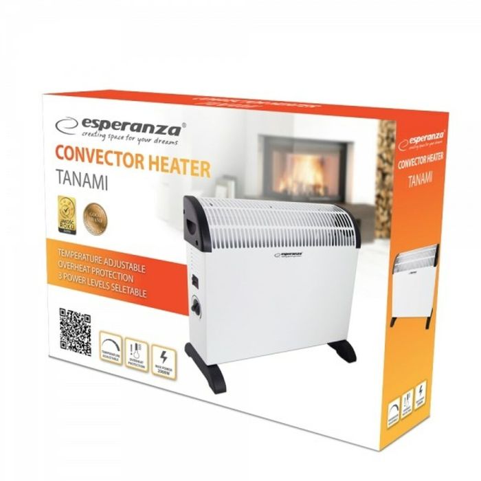 Calefactor Cerámico Eléctrico Esperanza EHH008 Blanco 2000 W 1 Calefactor Cerámico Eléctrico Esperanza EHH008 Blanco 2000 W 1