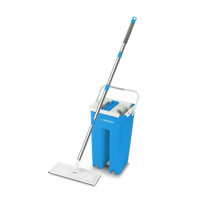 Mopa Fregona con Cubo Esperanza EHS004 Azul Blanco Microfibra 6 Mopa Fregona con Cubo Esperanza EHS004 Azul Blanco Microfibra 6
