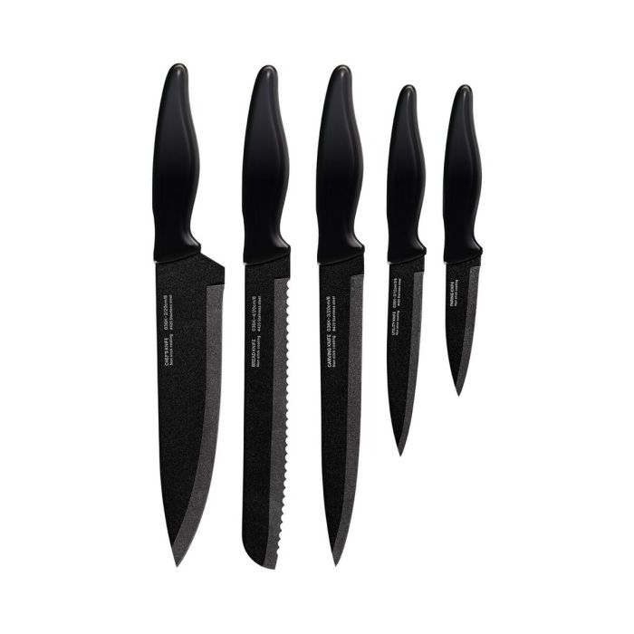 Set de Cuchillos Smile SNS-3 Negro Acero Inoxidable Plástico 6 Piezas 1 Set de Cuchillos Smile SNS-3 Negro Acero Inoxidable Plástico 6 Piezas 1