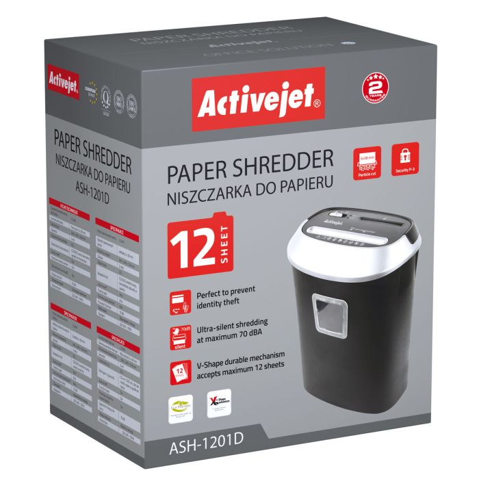 Trituradora de Papel Activejet ASH-1201D 24