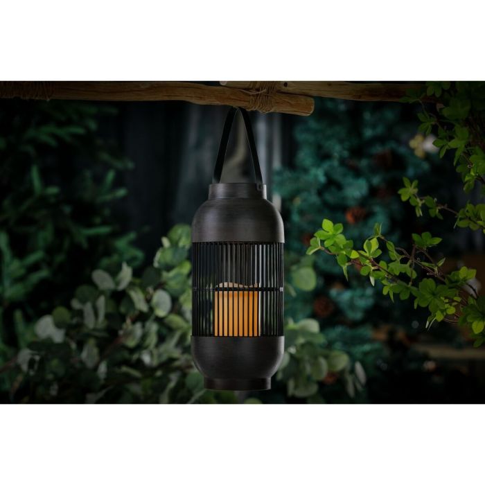 Farol LED Activejet AJE-ACER Jardín Negro No Blanco Cálido Plástico 3