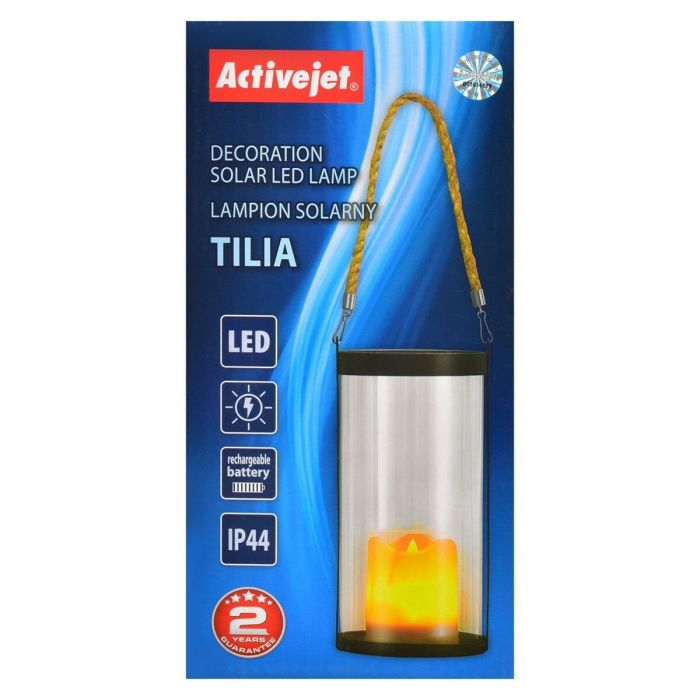 Farol LED Activejet AJE-TILIA Jardín Negro Plástico 6