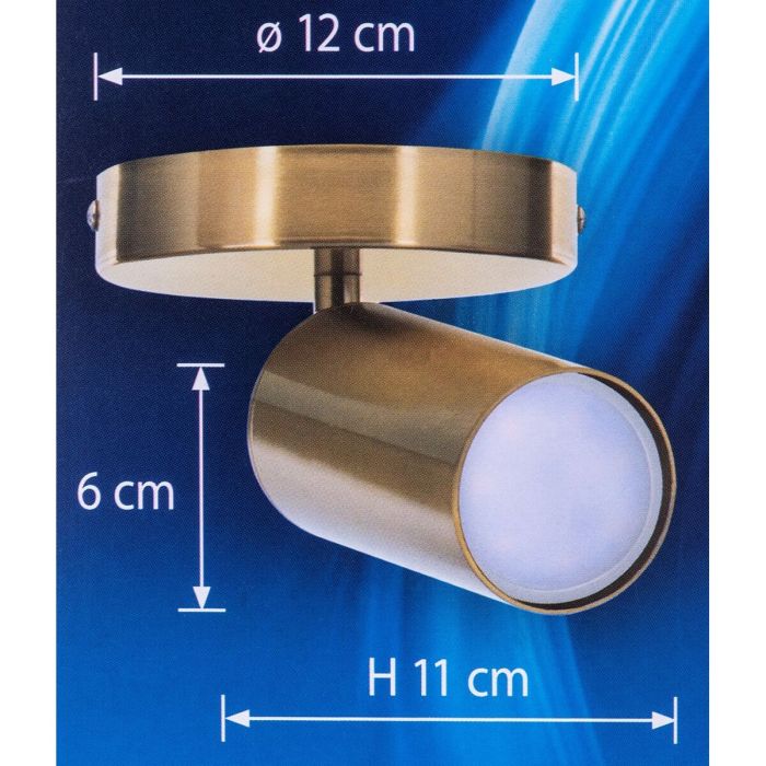 Aplique de Pared Activejet AJE-SPECTRA 1P Dorado Metal 40 W 6 Aplique de Pared Activejet AJE-SPECTRA 1P Dorado Metal 40 W 6