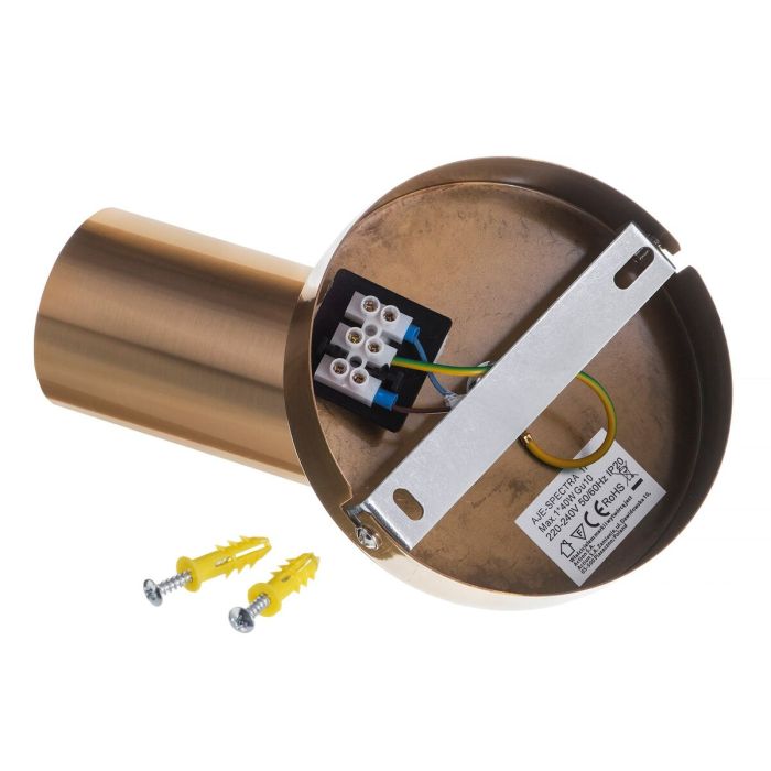 Aplique de Pared Activejet AJE-SPECTRA 1P Dorado Metal 40 W 5 Aplique de Pared Activejet AJE-SPECTRA 1P Dorado Metal 40 W 5