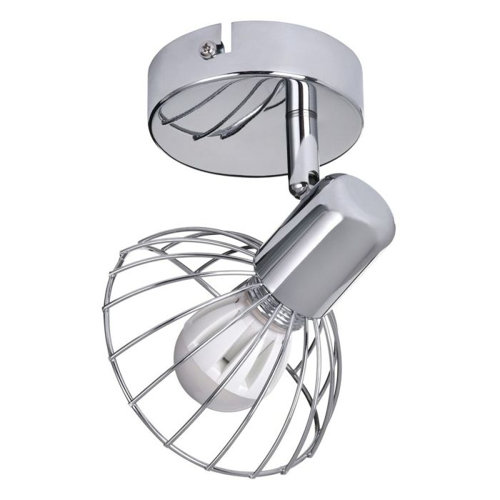 Aplique de Pared Activejet AJE-GIZEL 1P Plateado Metal 40 W 6