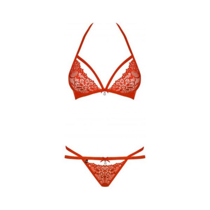 Conjunto de Lencería Obsessive 838-SET-3 Rojo L/XL