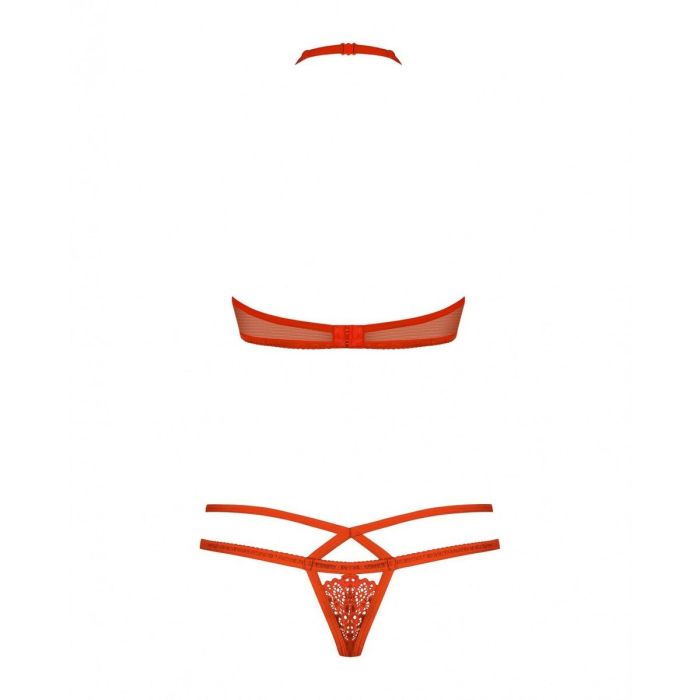 Conjunto de Lencería Obsessive 838-SET-3 Rojo L/XL 1