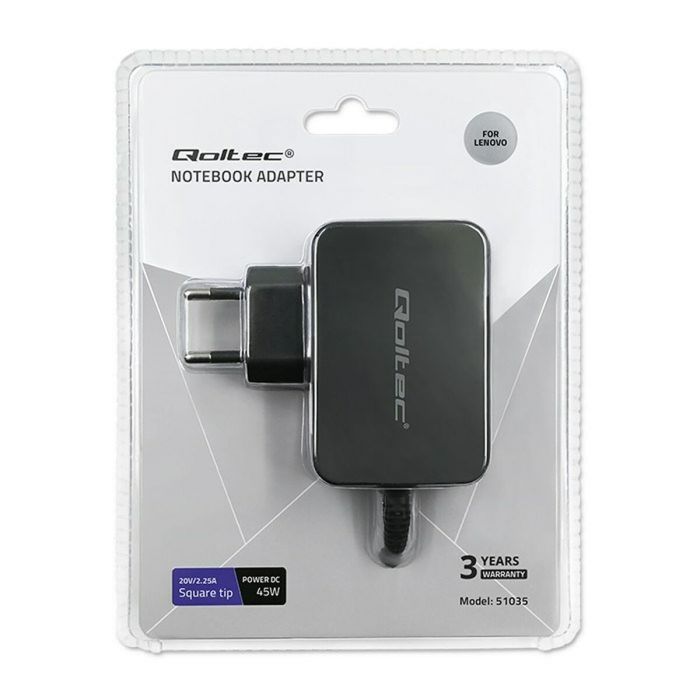 Cargador para Portátil Qoltec 51035 45 W 8 Cargador para Portátil Qoltec 51035 45 W 8