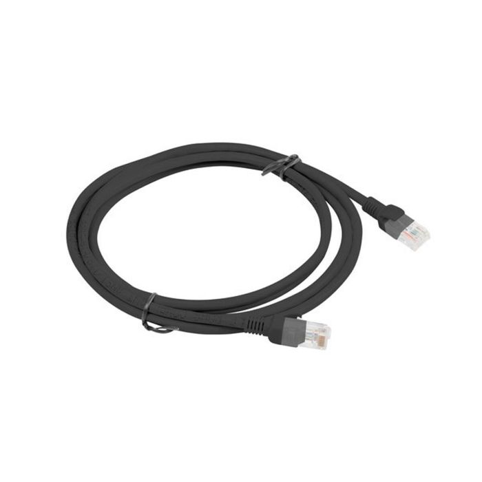 Cable de Red Rígido UTP Categoría 6 Lanberg PCU6-10CC-0200-BK Negro 2 m 1