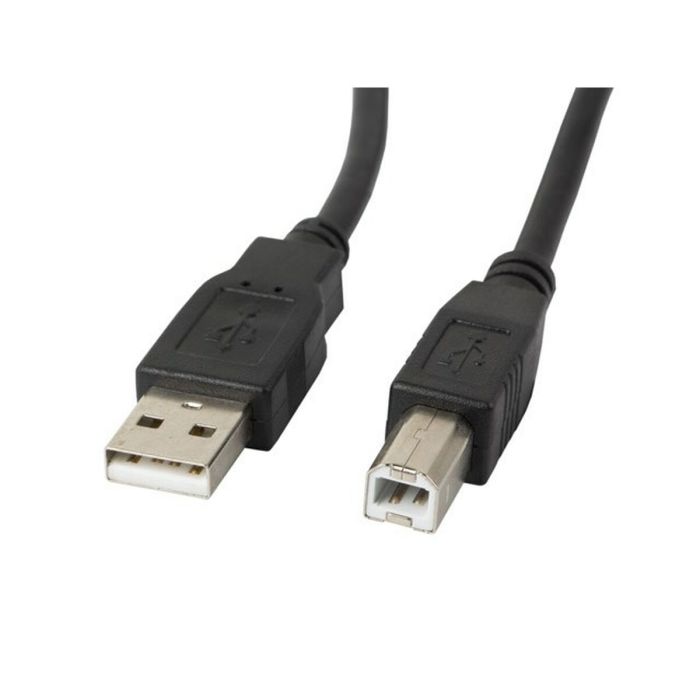 Cable USB 2.0 A a USB B Lanberg Negro 3 m