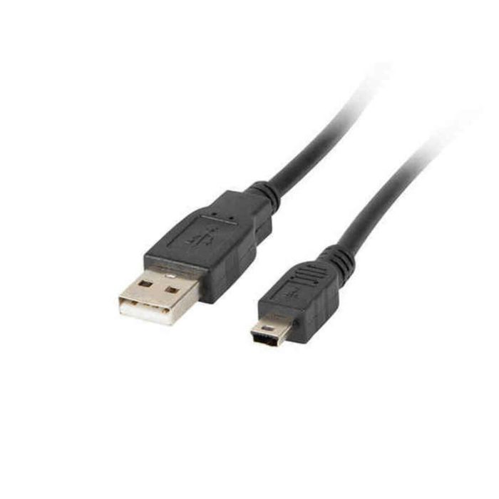 Cable USB 2.0 A a Mini USB B Lanberg CA-USBK-10CC-0018-BK 1,8 m Negro 1,8 m (1)