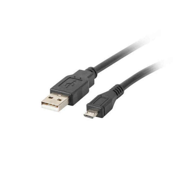 Cable USB a Micro USB Lanberg 480 Mb/s Negro