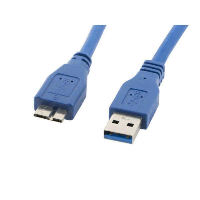 Cable USB a micro USB Lanberg CA-US3M-10CC-0005-B Azul 50 cm (0,5 m)