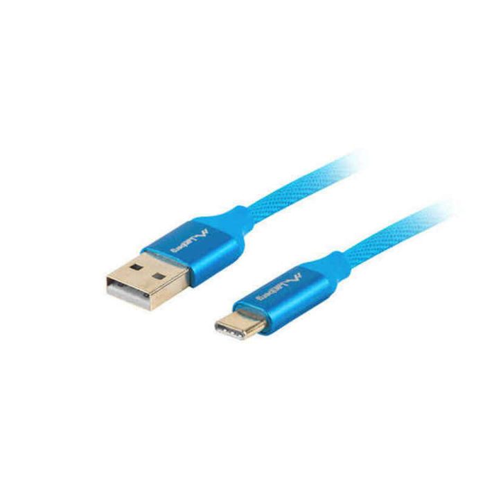 Cable USB A a USB C Lanberg Quick Charge 3.0 Azul