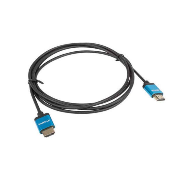 Cable HDMI Lanberg V2.0 4K SLIM Negro 1 m Negro/Azul