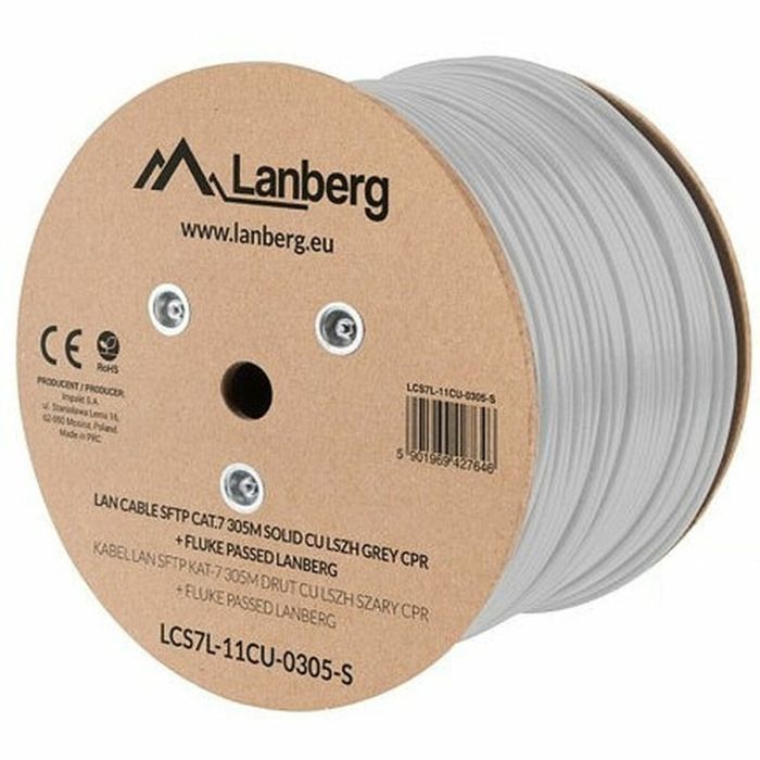 Cable de Red Rígido UTP Categoría 6e Lanberg Blanco 305 m