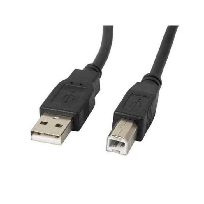 Cable USB 2.0 A a USB B Lanberg Negro