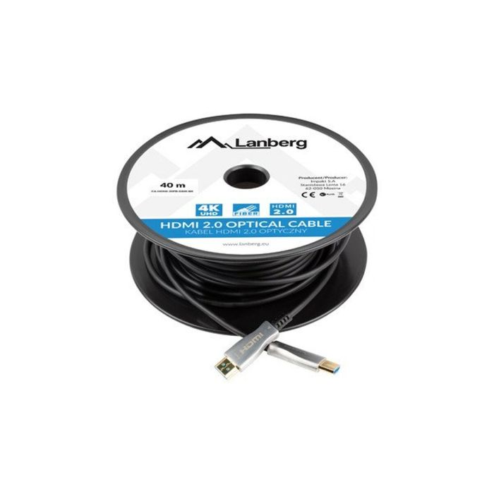 Cable HDMI Lanberg CA-HDMI-20FB-0400-BK Negro 40 m 2 Cable HDMI Lanberg CA-HDMI-20FB-0400-BK Negro 40 m 2