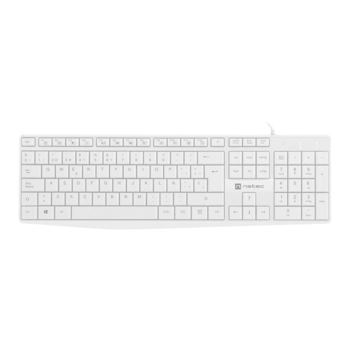 Teclado Natec NAUTILUS SLIM Blanco Qwerty Español 2