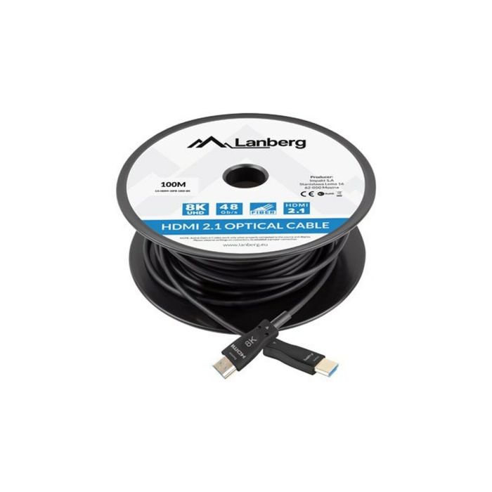 Cable HDMI Lanberg CA-HDMI-30FB-1000-BK Negro 100 m 4