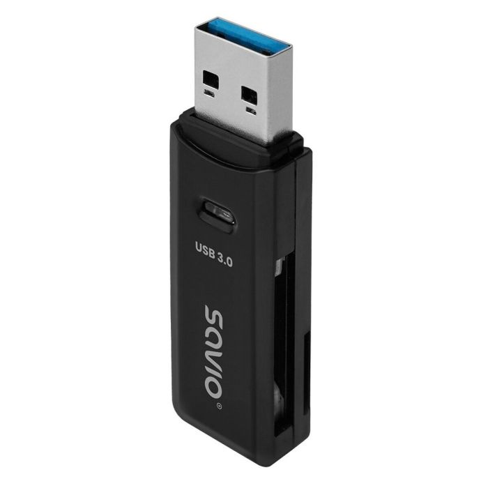 Lector de Tarjetas Externo Savio AK-64 Negro Lector de Tarjetas Externo Savio AK-64 Negro