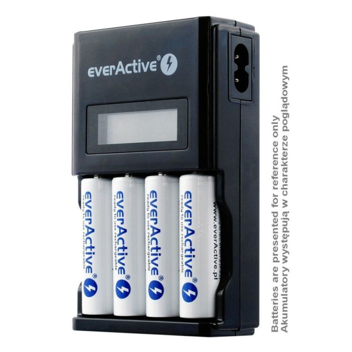 Cargador de Pilas EverActive NC450B Baterías x 4 1 Cargador de Pilas EverActive NC450B Baterías x 4 1