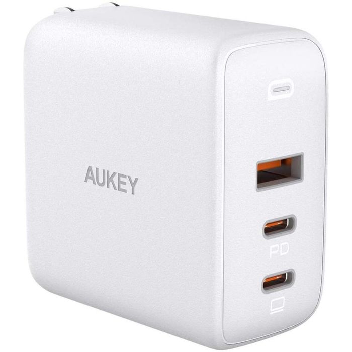 Cargador de Pared Aukey Omnia Mix 3 PA-B6S Negro 90 W Cargador de Pared Aukey Omnia Mix 3 PA-B6S Negro 90 W