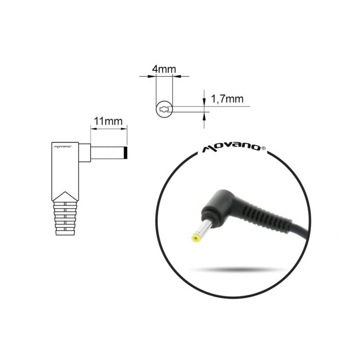 Cargador para Portátil Mitsu 5ZM035 45 W 1 Cargador para Portátil Mitsu 5ZM035 45 W 1