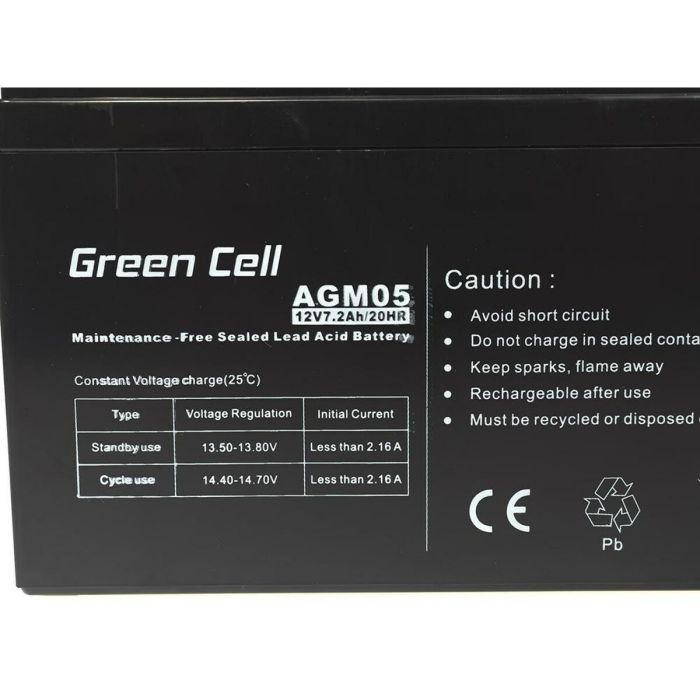 Batería para SAI Green Cell AGM05 72 Ah 12 V 4