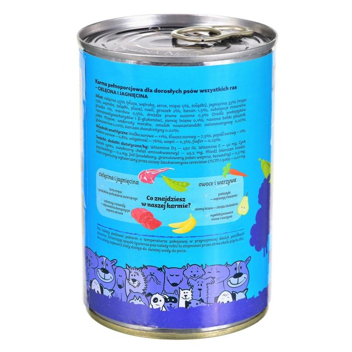 Comida húmeda Dolina Noteci Superfood Ternera Cordero 400 g 2 Comida húmeda Dolina Noteci Superfood Ternera Cordero 400 g 2