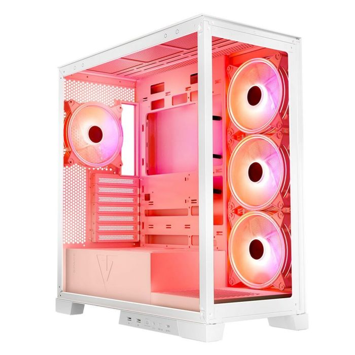 Caja Semitorre ATX Modecom Volcano SPACE APEX ARGB Blanco 1 Caja Semitorre ATX Modecom Volcano SPACE APEX ARGB Blanco 1